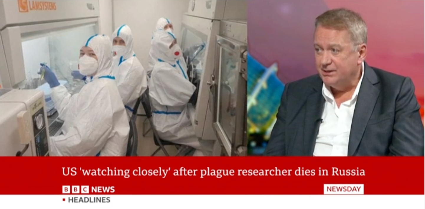 Prof Dale Fisher on Suspected Pneumonic Plague Case in Russia | BBC World News