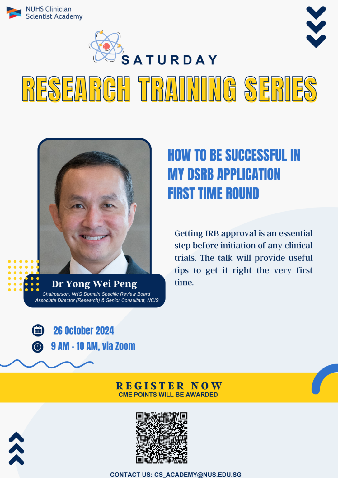 How to be successful in my DSRB application first time round NUHS CS