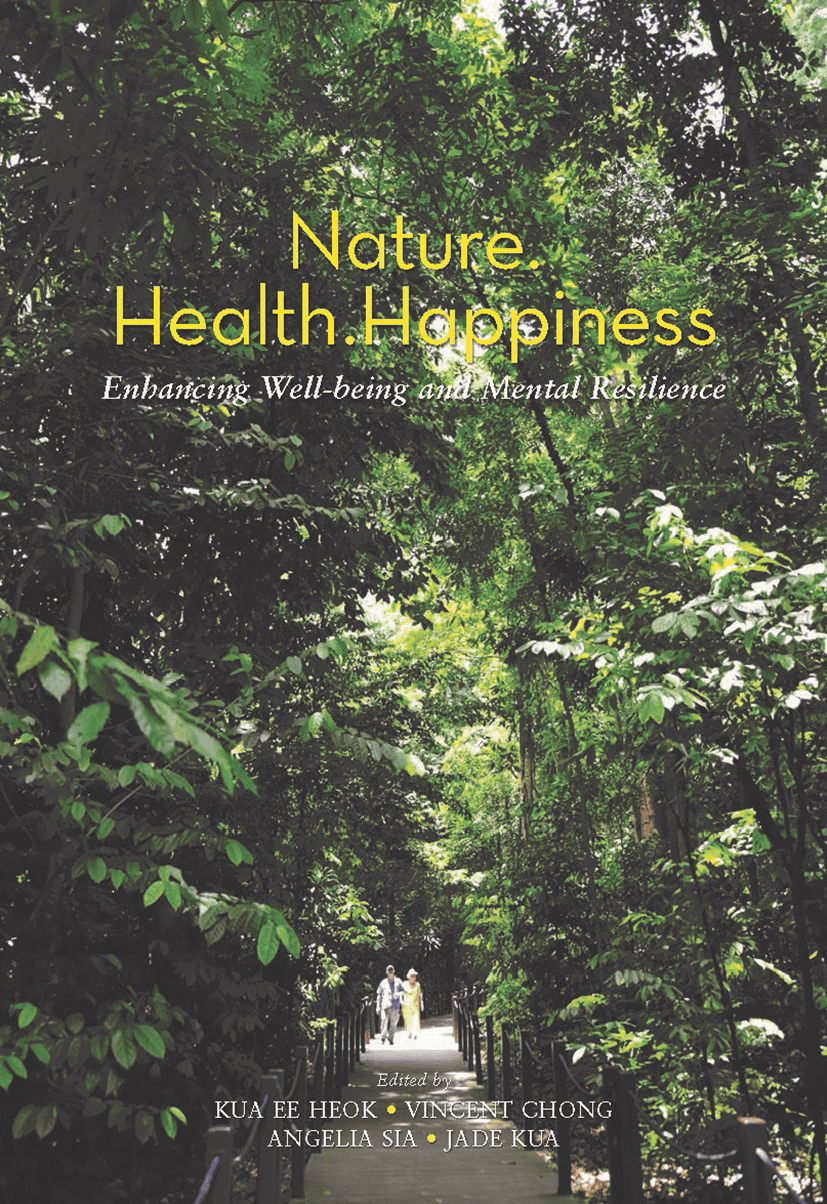 Featuring a lush forest pathway promoting health, happiness, and mental well-being.