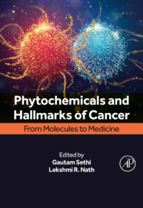 Book cover on phytochemicals and cancer hallmarks from MediXperience.