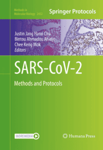 Book cover of SARS-CoV-2 Methods and Protocols by Springer and Humana Press.