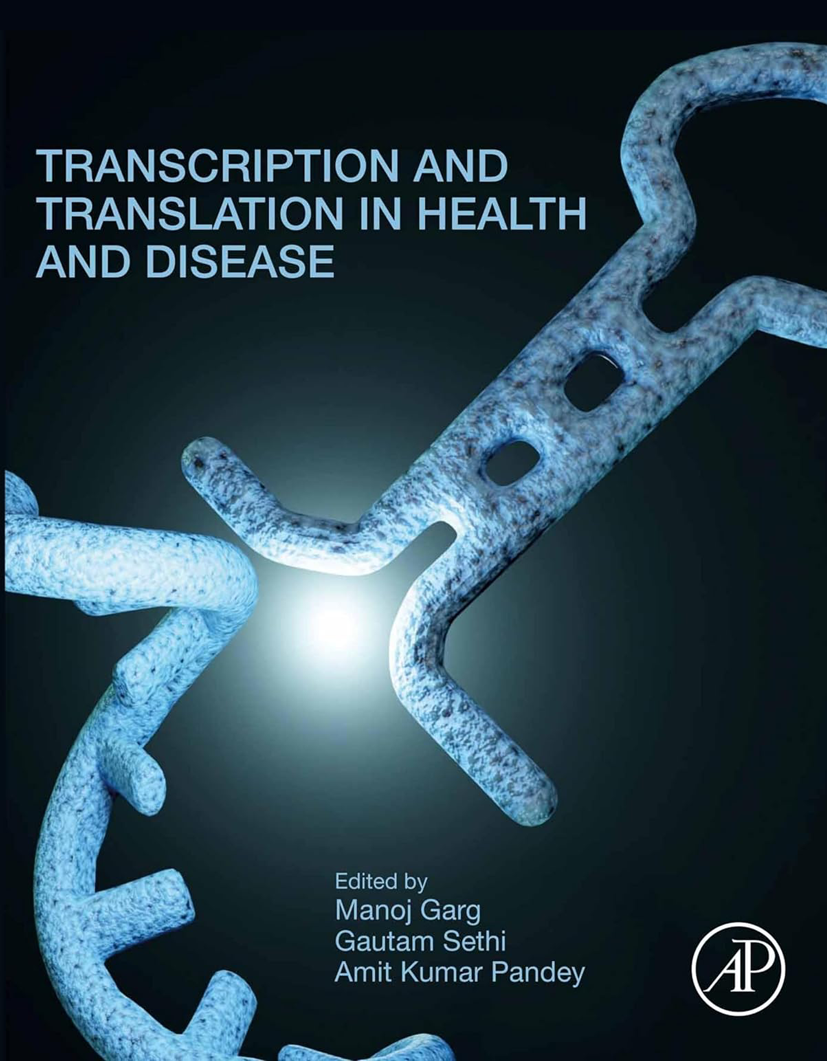 Book cover on transcription and translation in health and disease.
