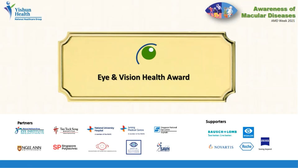 Eye and Vision Health Award 2021