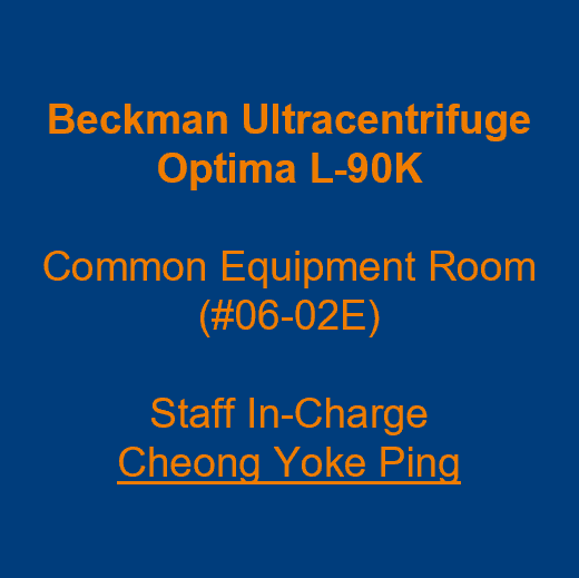 Label - Beckman Ultracentrifuge