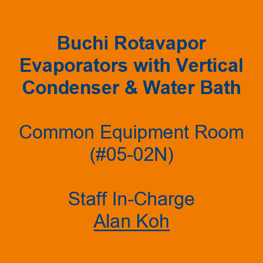 Label - Buchi Rotavapor Evaporators with Vertical Condenser &amp; Water Bath