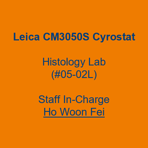 Label - Leica CM3050S Cyrostat