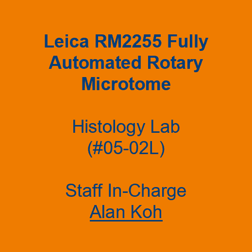 Label - Leica RM2255 Fully Automated Rotary Microtome