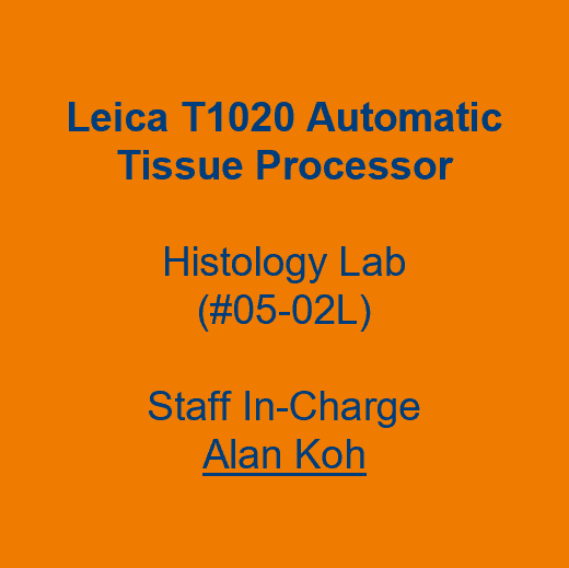 Label - Leica T1020 Automatic Tissue Processor