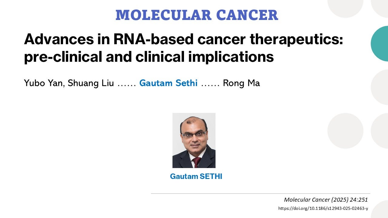 Advances in RNA-based cancer therapeutics: pre-clinical and clinical ...