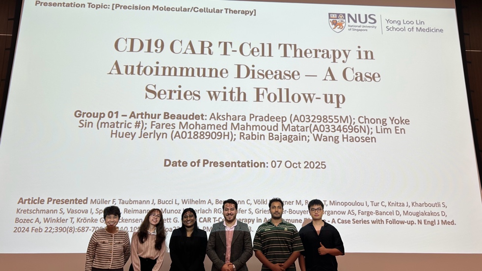 Fares Matar at NUS Medicine during the MScPHM programme