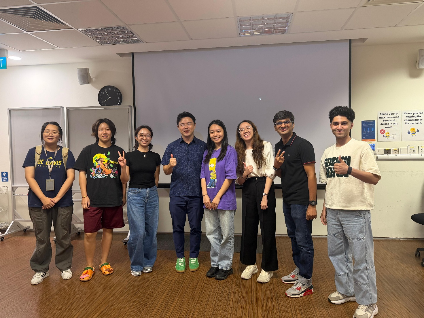Jerlyn with her MScPHM classmates and faculty during the programme