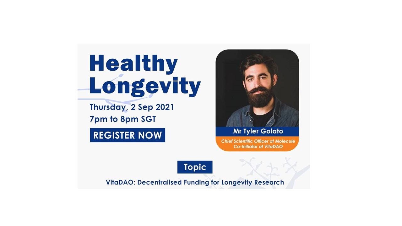 Brian Kennedy’s Healthy Longevity Series – VitaDAO: Decentralised Funding for Longevity Research