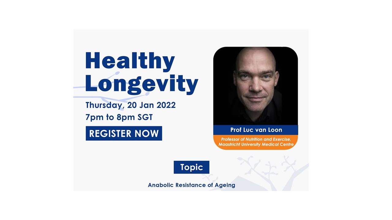 Brian Kennedy’s Healthy Longevity Series – Anabolic Resistance of Ageing