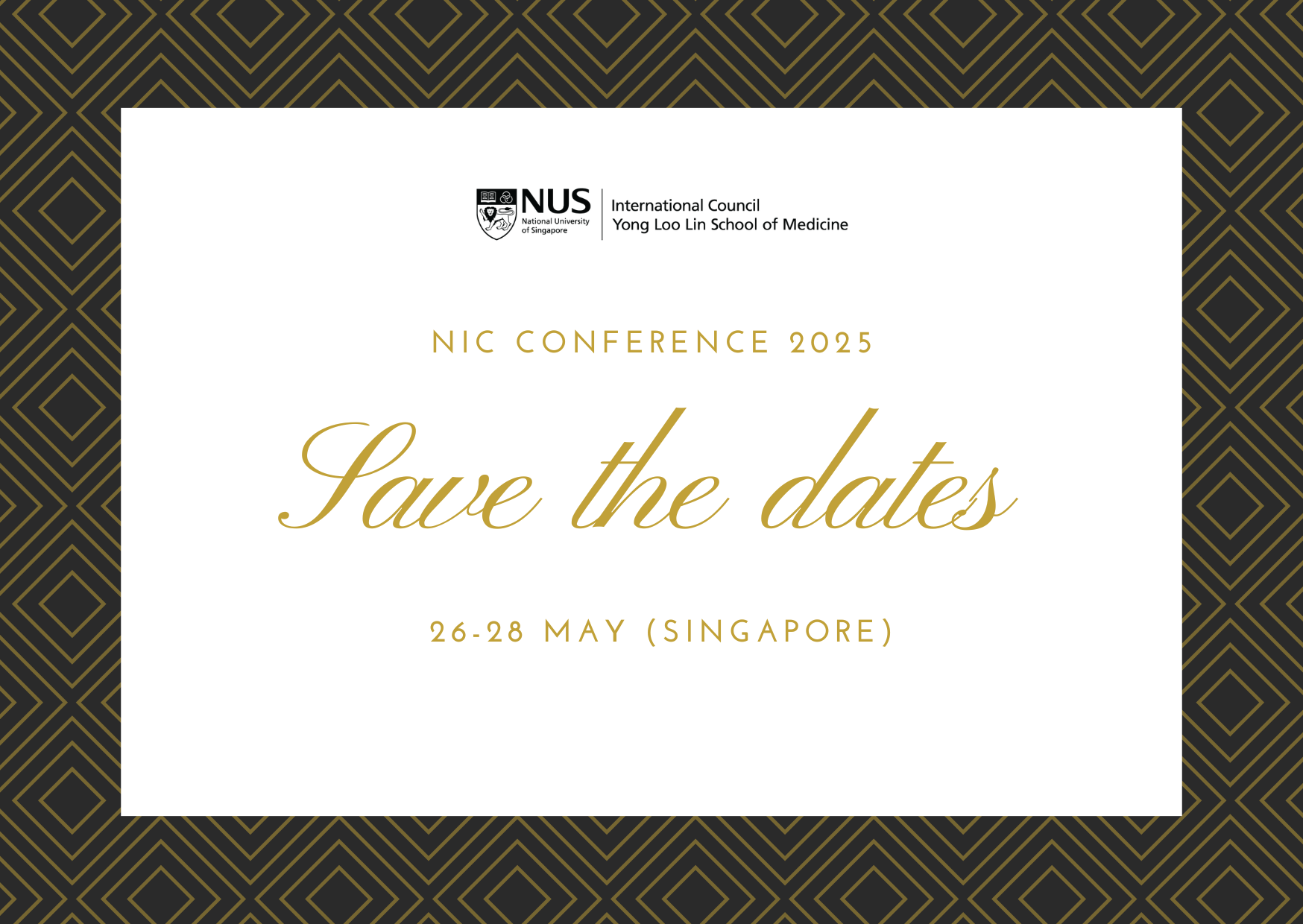 NIC Singapore Conference 2025, 26-28 May