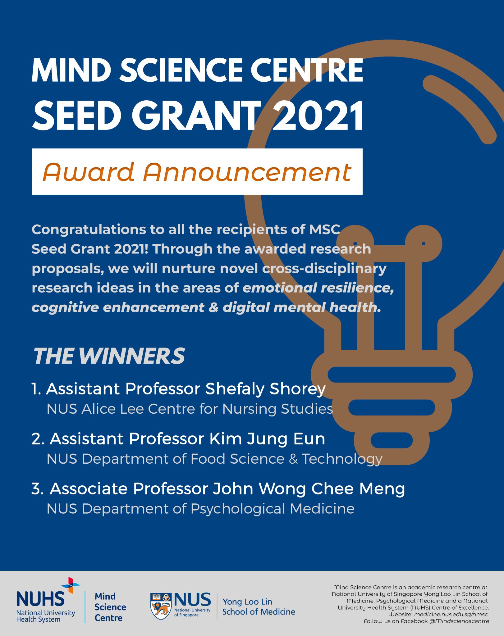 2021 MSC Seed Grant - Mind Science Centre | Mind Science Centre