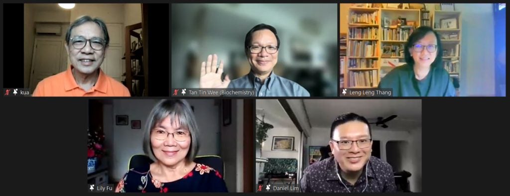 Professor Kua Ee Heok, Associate Professor Tan Tin Wee, Ms Lily Fu, Associate Professor Thang Leng Leng, Mr Daniel Lim