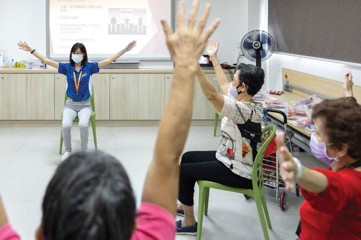 A face-to-face session of Dr Wu’s CeHP for Older Adults with Chronic Diseases.