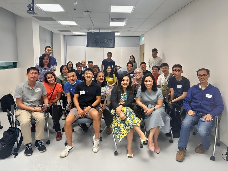 Following the orientation session with students from the Career Conversion Programme.