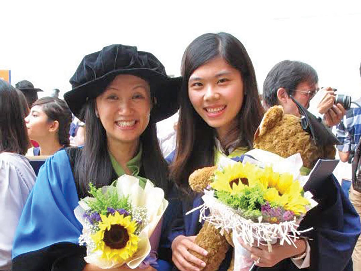 During Dr Chua’s graduation.