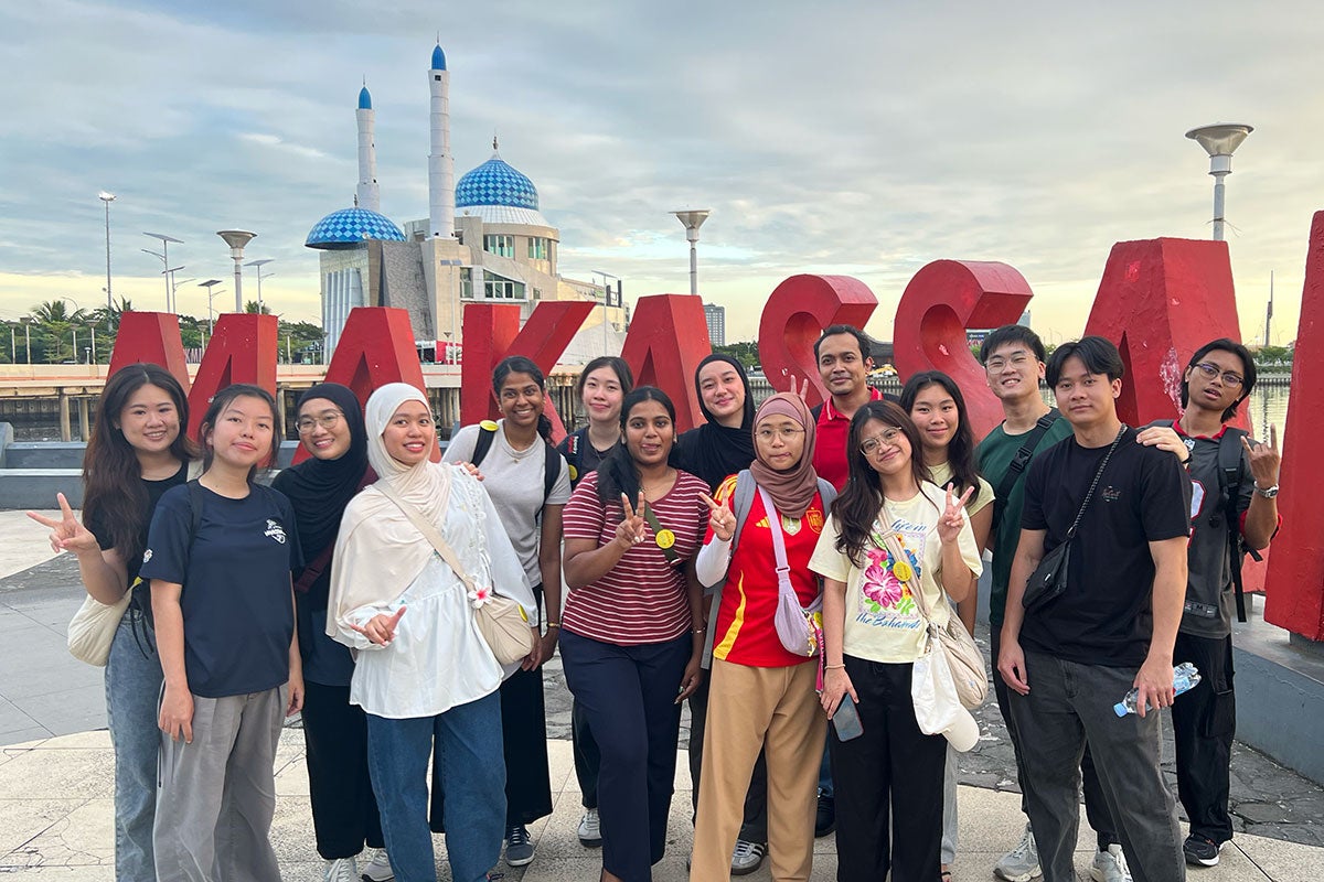 Local community involvement project (LCIP) group photo at Makassar, Indonesia.