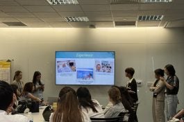 Students sharing their cultural backgrounds and experiences of student life