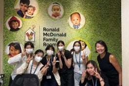 Visit to the Ronald McDonald House at NUH