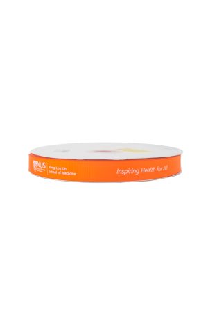 NUS Orange Ribbed Ribbon (School logo)
