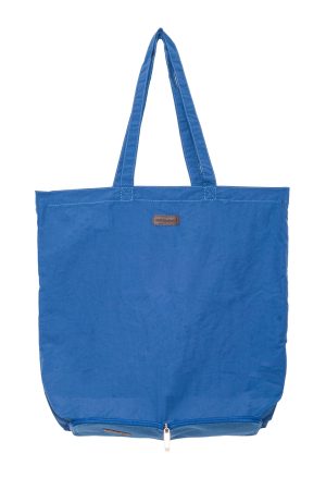 Nandina Foldable Tote Bag (Blue)