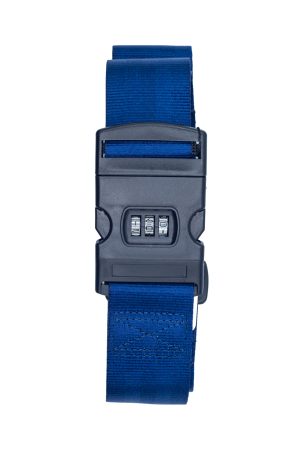 Nandina Luggage Belt with Passcode Pin Buckle (Blue)