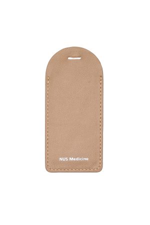 Nandina Genuine Leather Luggage Tag (Tan)