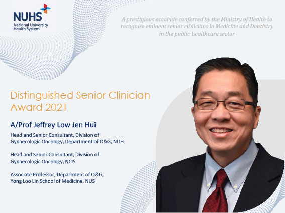 Distinguished Senior Clinician Award to A/Prof Jeffrey Low Jen Hui