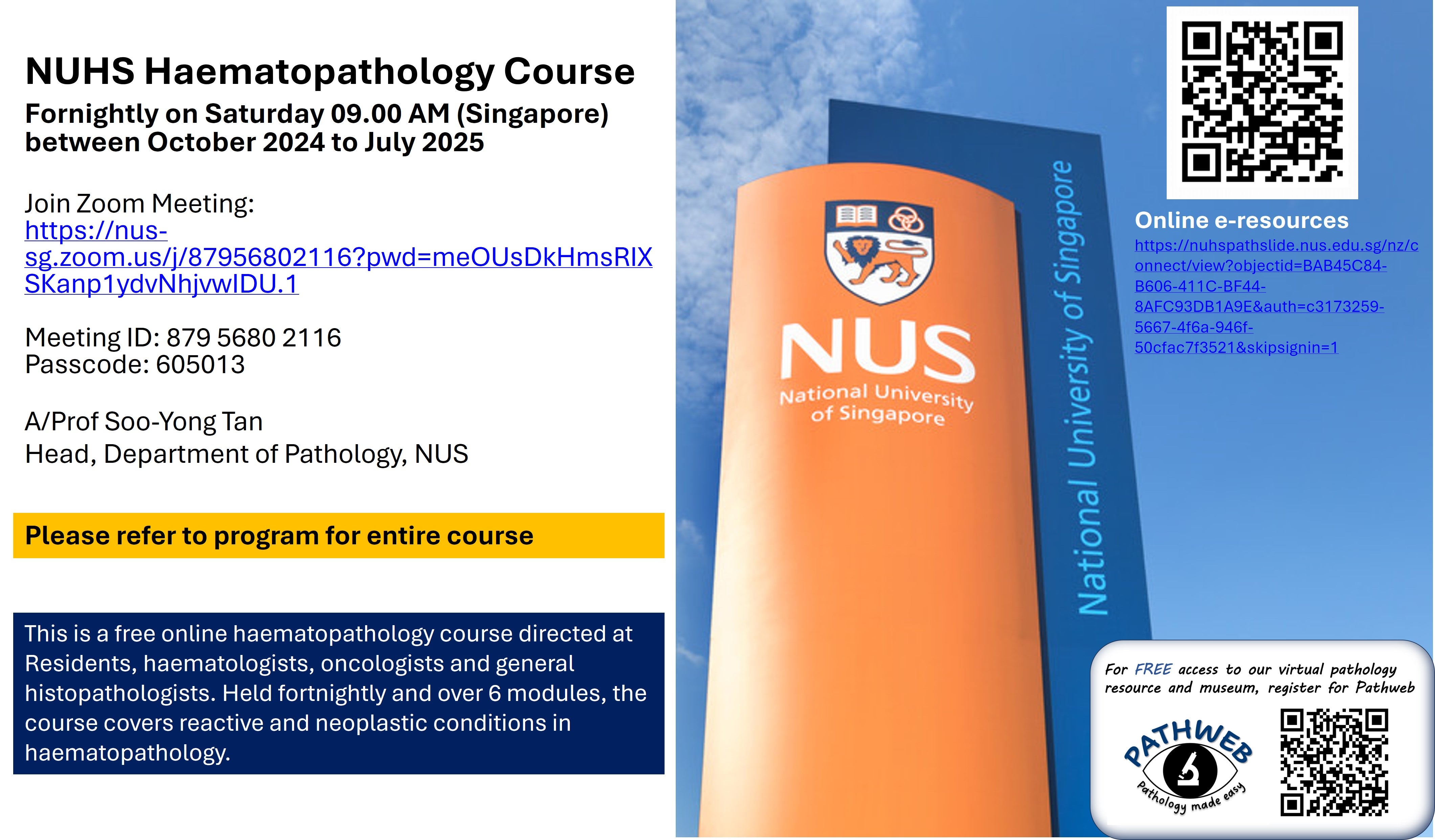 NUHS Haematopathology Course