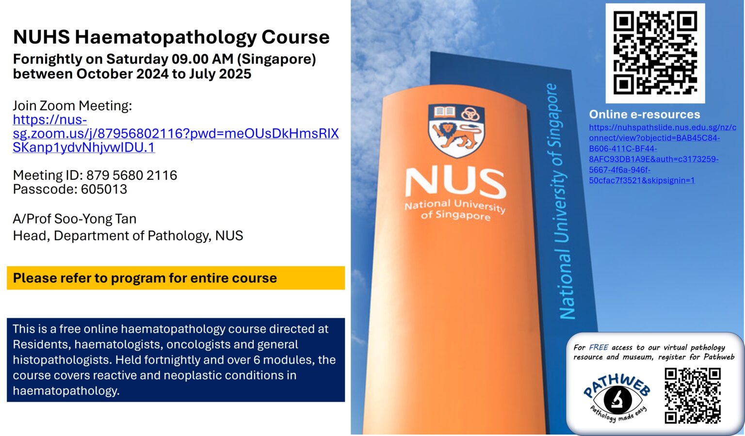 Events – NUS Pathweb :: NUS Pathweb