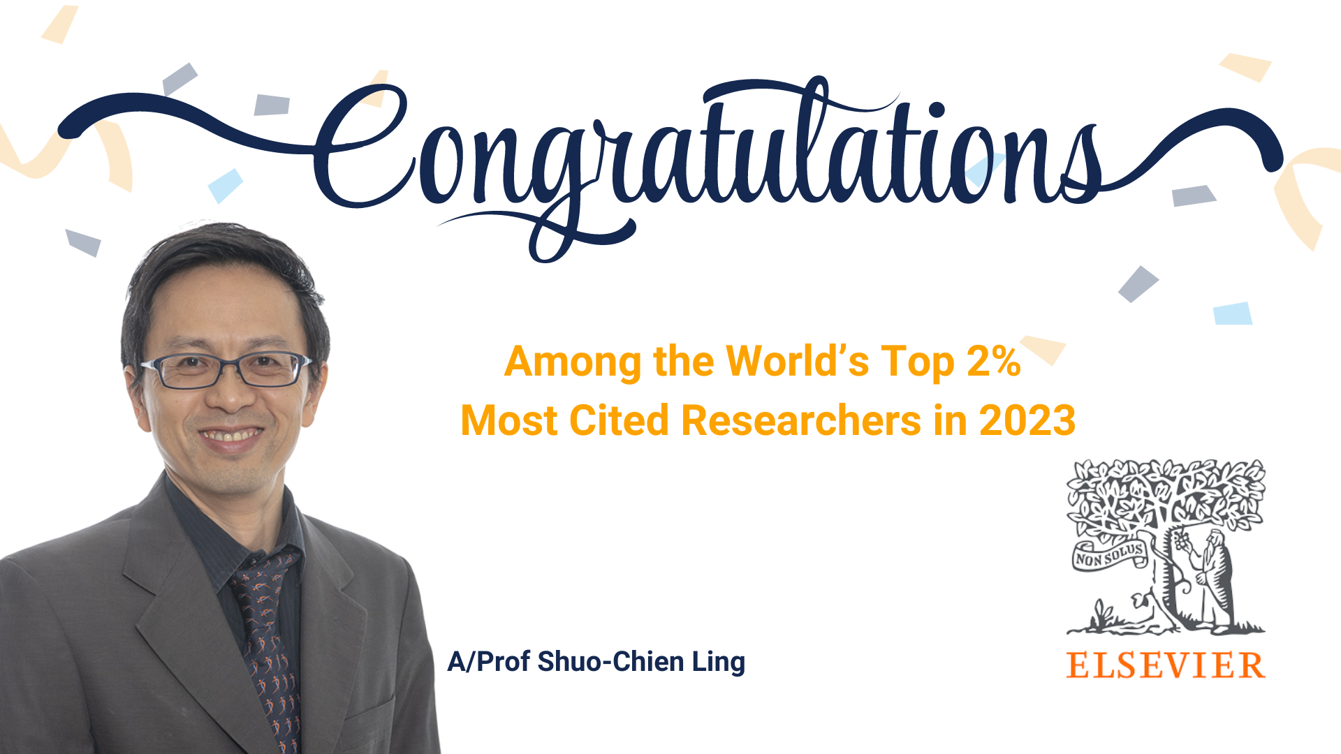 A/Prof Ling Shuo-Chien among the world’s top 2% most cited researchers in 2023