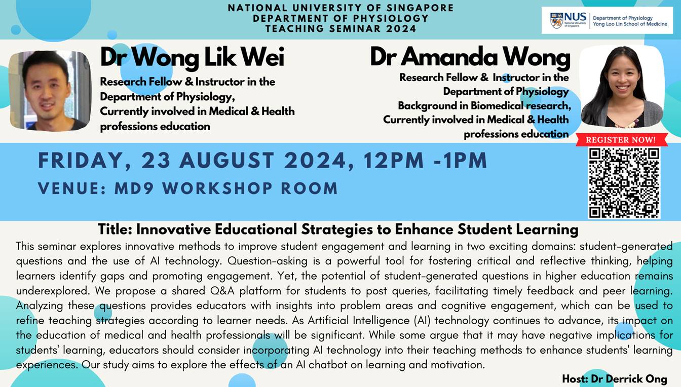 Innovative Educational Strategies to Enhance Student Learning (Teaching Seminar 2024)