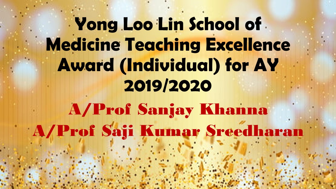 Yong Loo Lin School of Medicine Teaching Excellence AY2019/2020