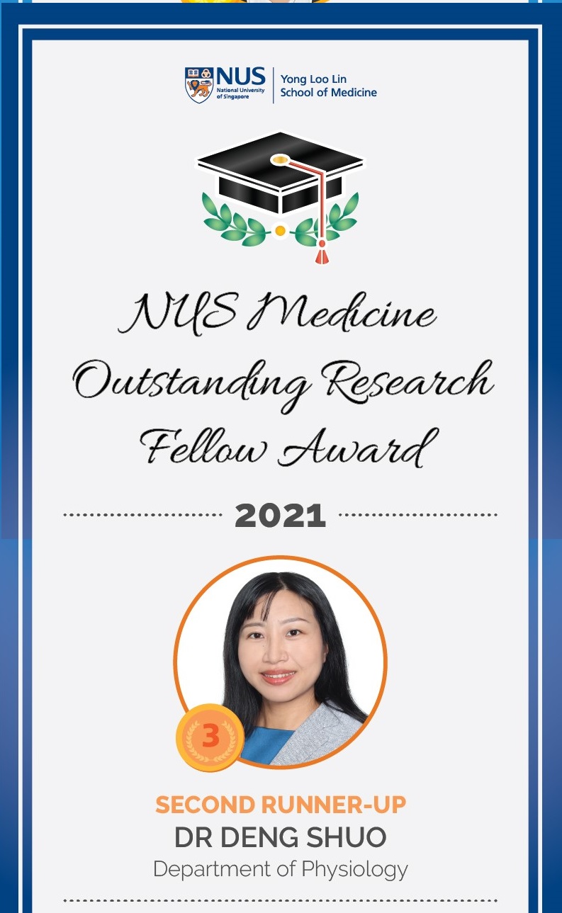 NUS Medicine Outstanding Research Fellow Award 2021