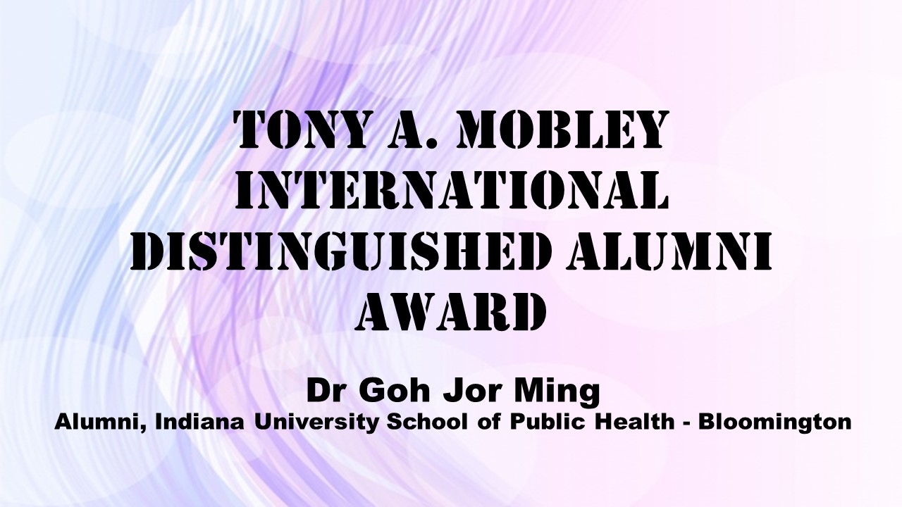 Tony A. Mobley International Distinguished Alumni Award