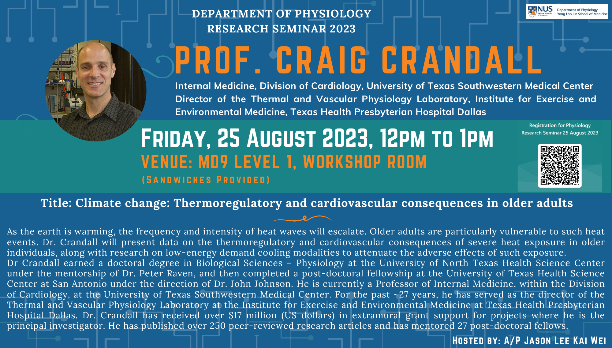 Physiology Research Seminar 25 August 2023