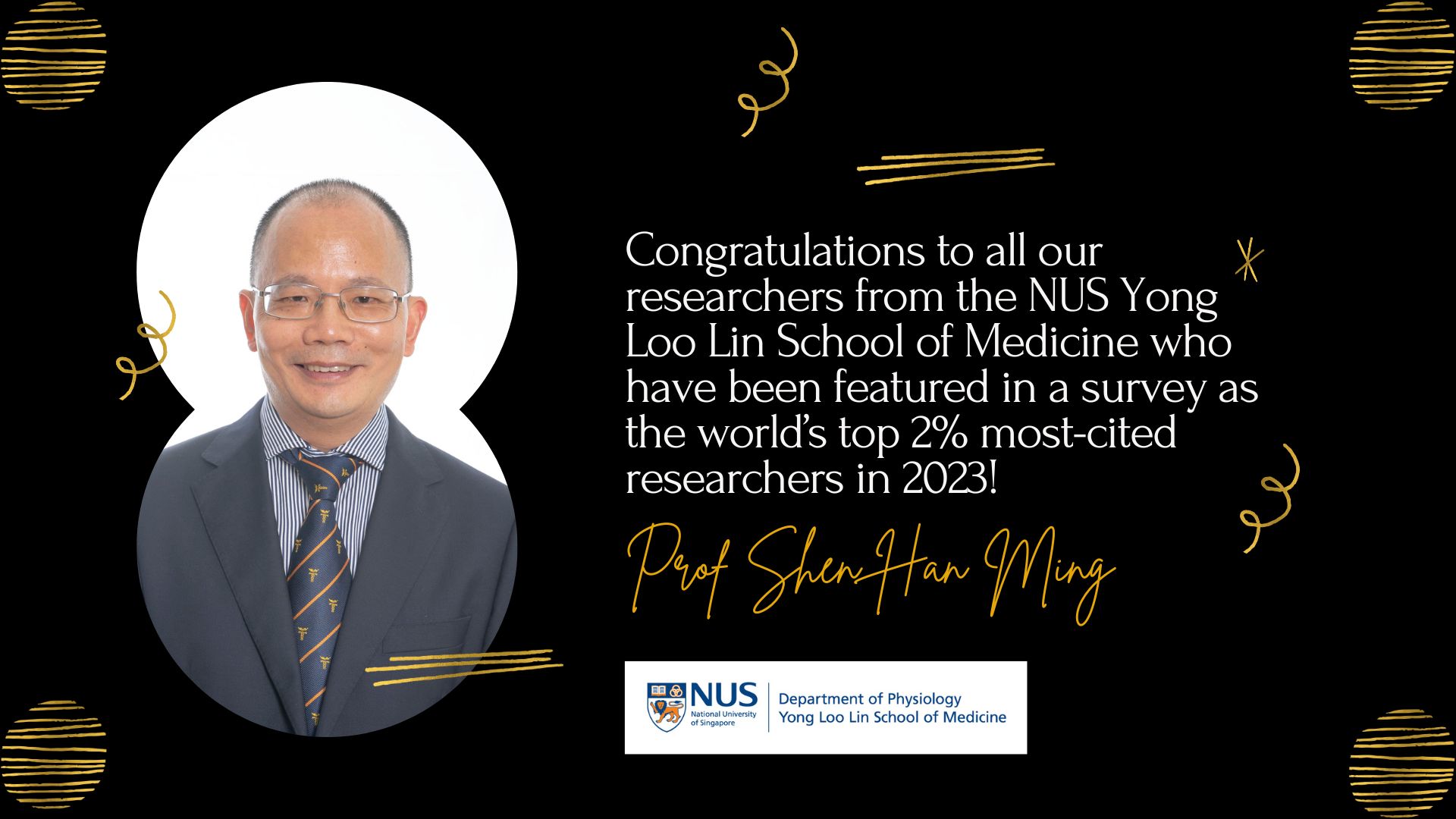 Congratulations to Prof Shen Han Ming!