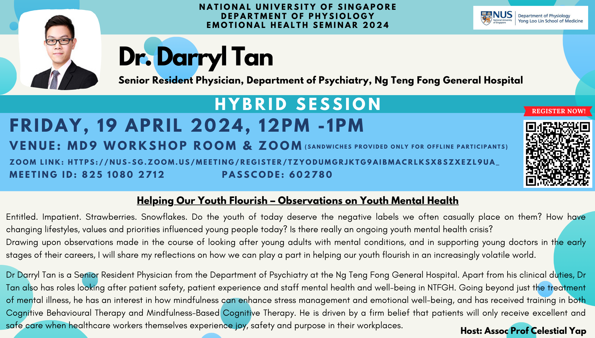 Physiology Emotional Health Seminar 19 April 2024
