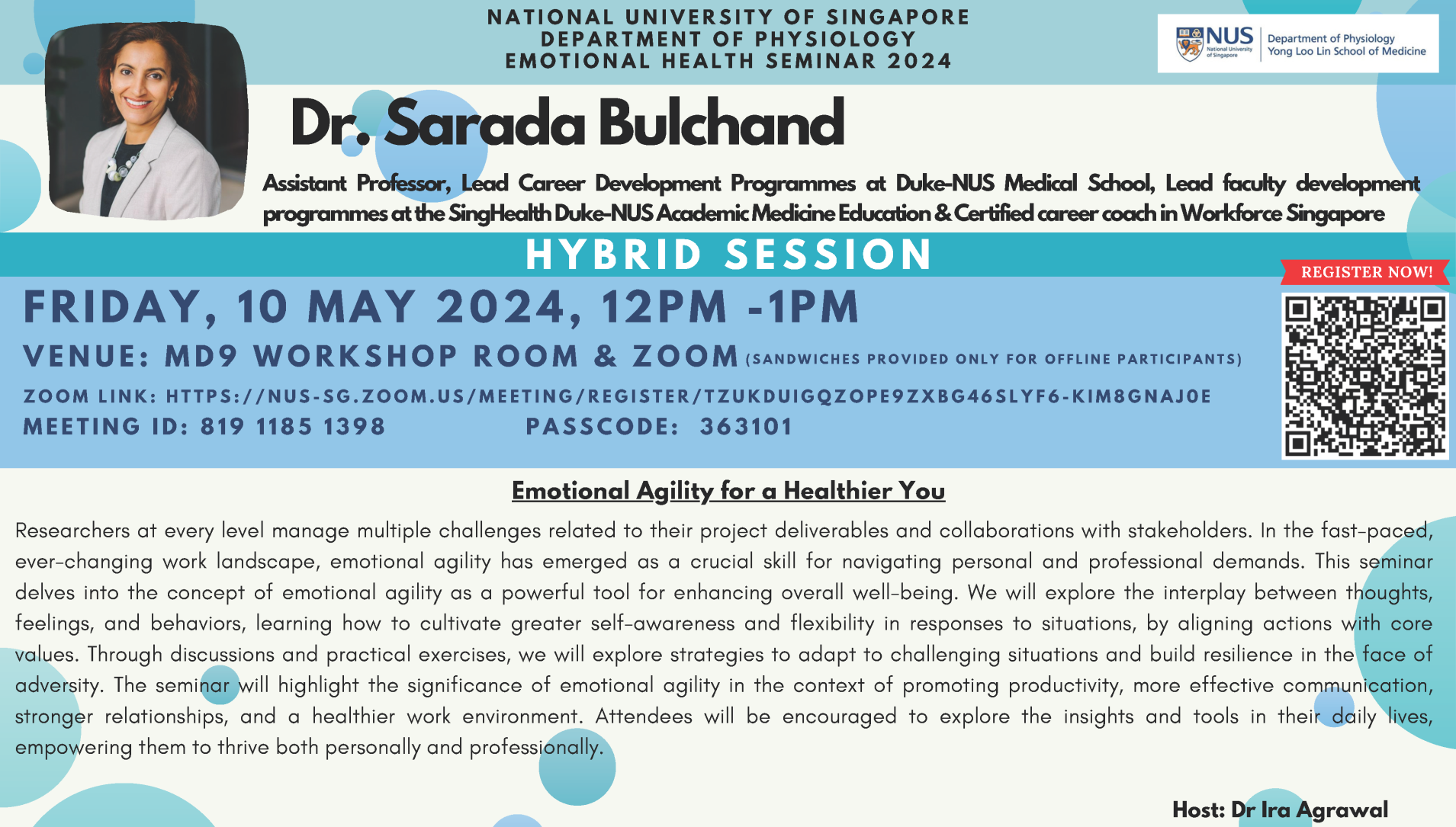 Physiology Emotional Health Seminar 10 May 2024