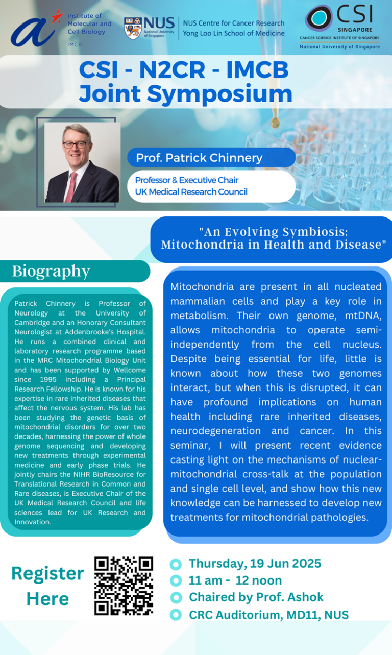 [Invitation] [PHYSICAL ON-SITE SEMINAR] CSI - N2CR - IMCB Joint ...
