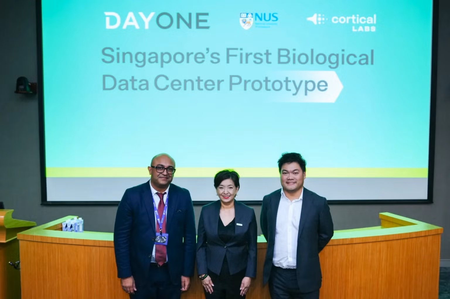 NUS Medicine, DayOne and Cortical Labs Unveil Biological Data Center Prototype in Singapore