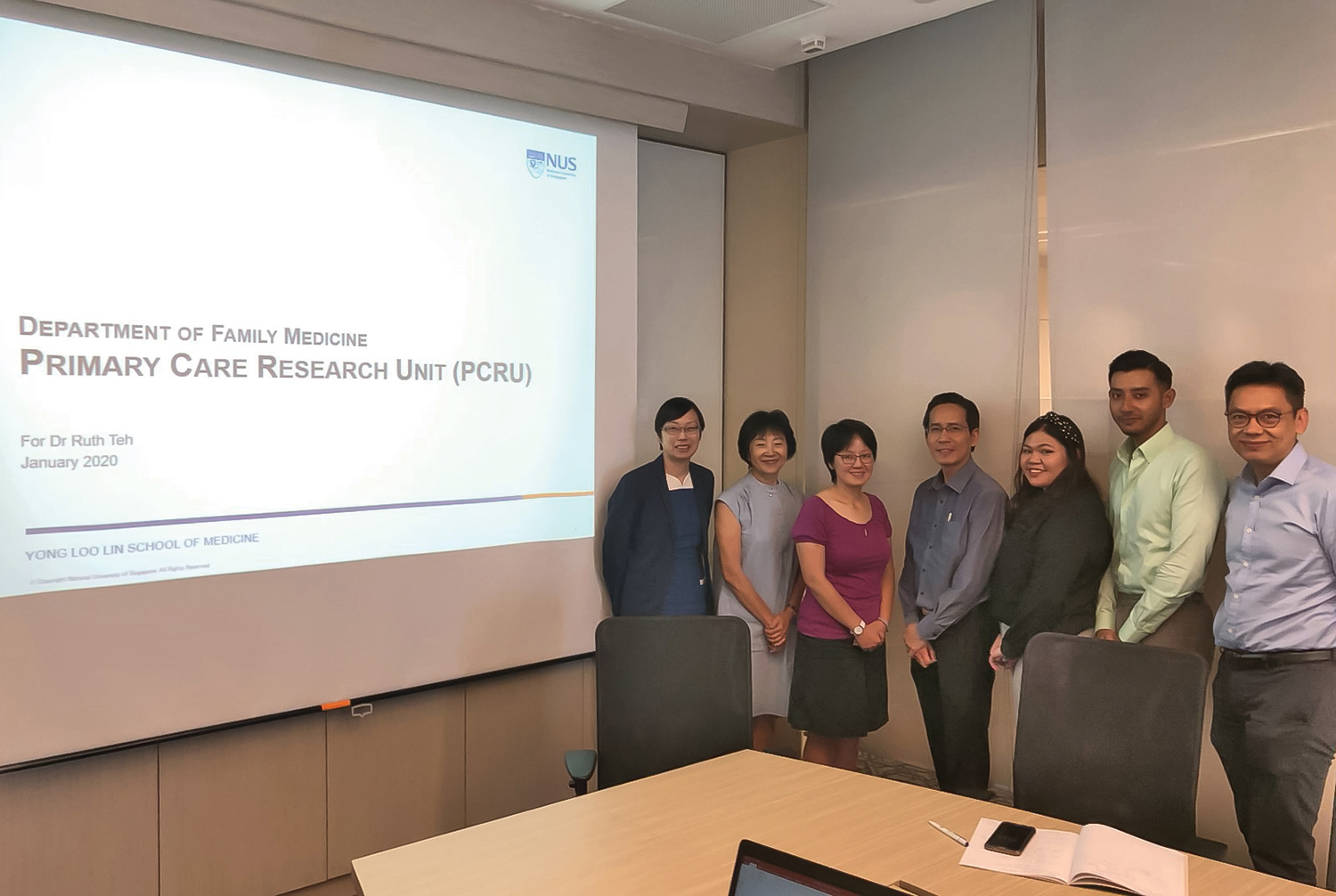 Dr Ruth Teh’s (third from left) visit to DFM in January 2020