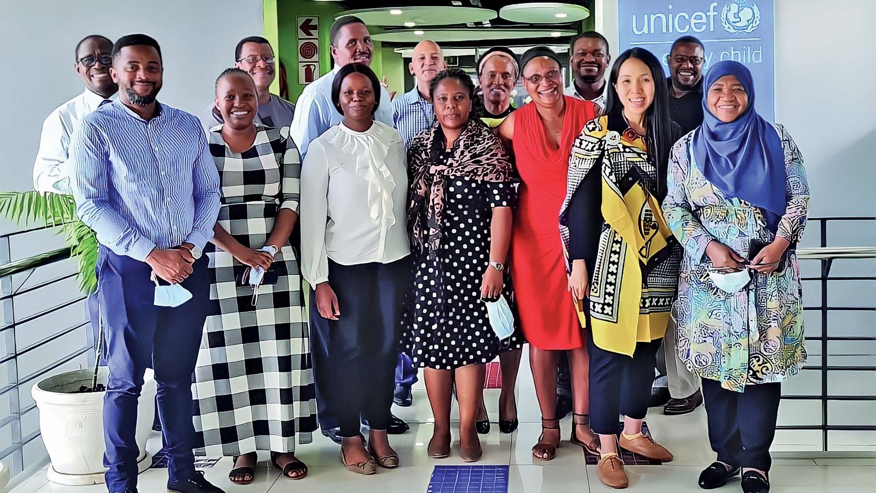 Group photo of UNICEF Eswatini farewell.