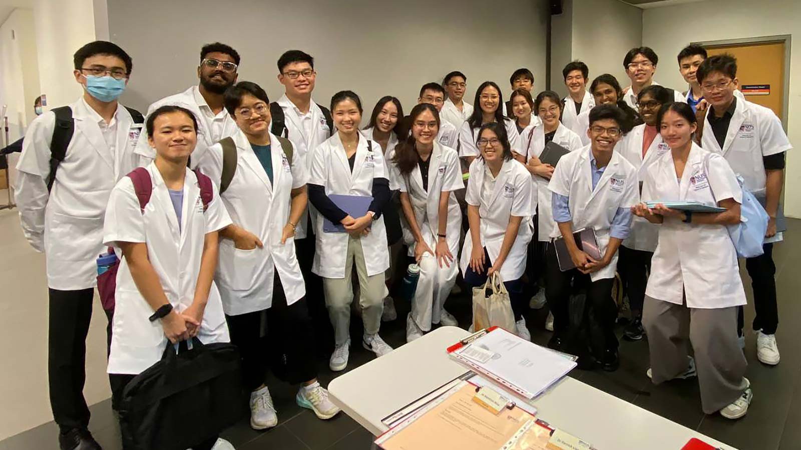 NUS Medicine inaugural batch of students at their first History and Clinical Reasoning (HCR) session.