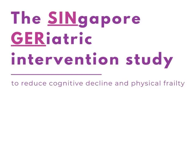 Logo for the SINgapore GERiatric intervention study