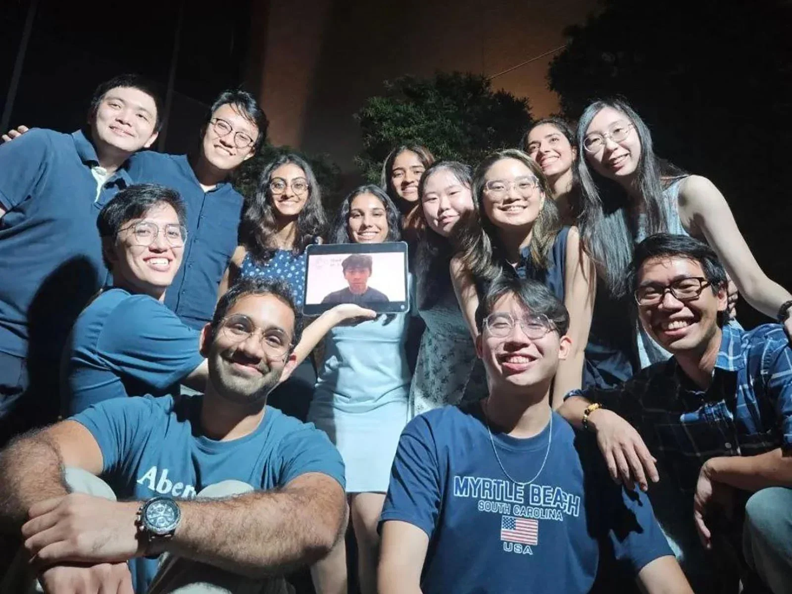 Group photo of Ann-Hui with members of the Third Spacing podcast.