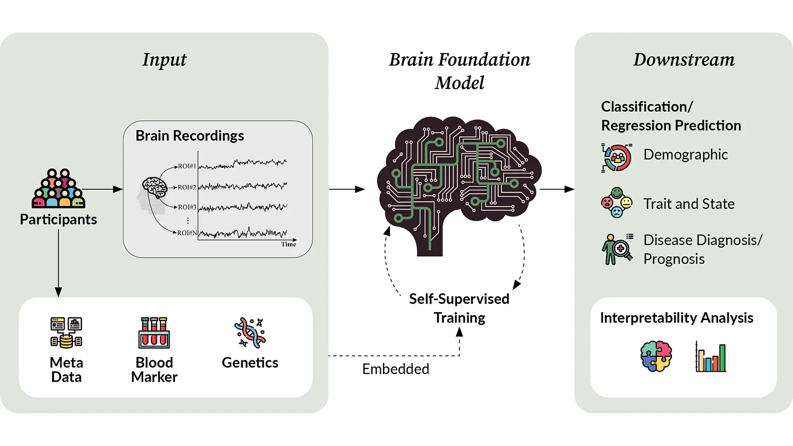 Brain-JEPA (Joint-Embedding Predictive Architecture) foundation model.